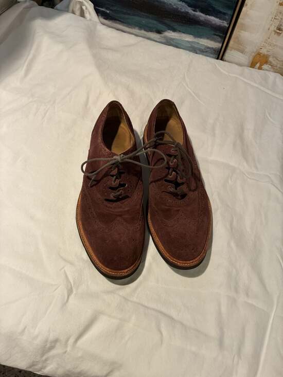 Cole Haan Other - Cole Haan Christy Wedge Gilley Men's Suede Wingtip Oxford Shoes